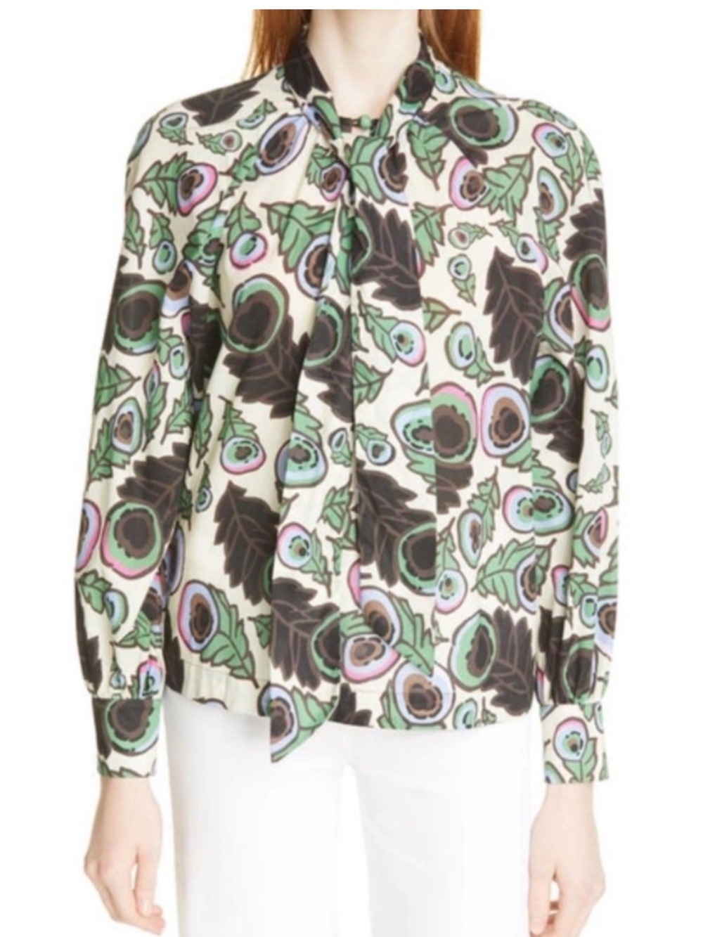 BAUM UND PFERDGARTEN Maya Print Lightweight Organic Cotton Top Size 38 US6